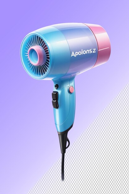 Psd 3d illustration hairdryer isolated on a transparent background