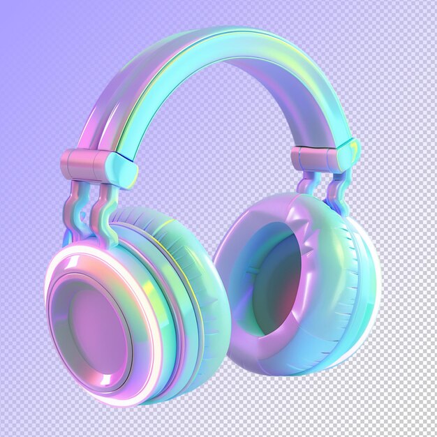 PSD psd 3d illustration headphone isolated on transparent background