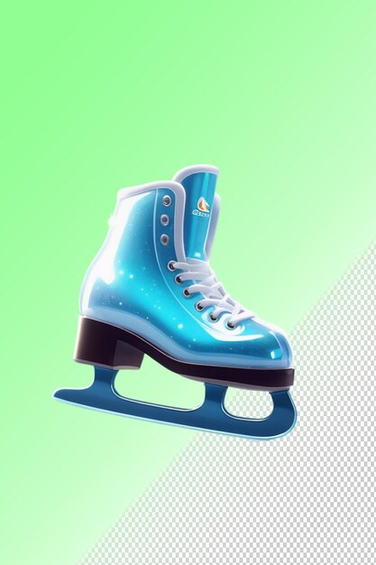 PSD psd 3d illustration ice skate isolated on transparent background