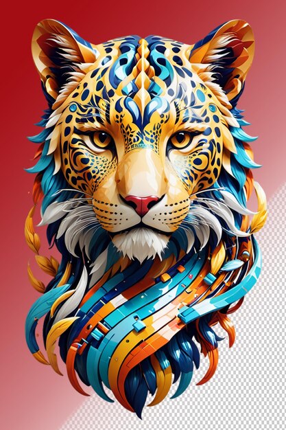 PSD psd 3d illustration jaguar isolated on transparent background