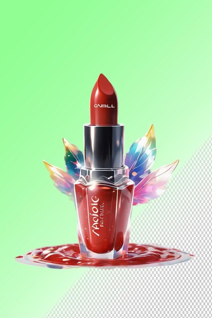 PSD psd 3d illustration lipstick isolated on transparent background