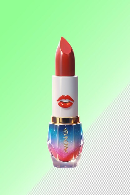 Psd 3d illustration lipstick isolated on transparent background