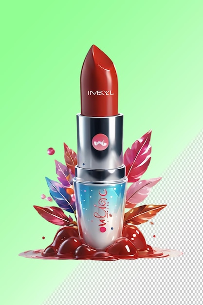 PSD psd 3d illustration lipstick isolated on transparent background