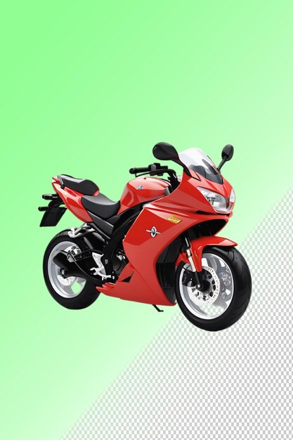 PSD psd 3d illustration motorbike isolated on transparent background