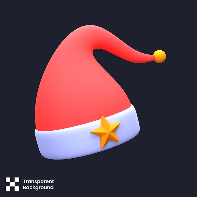 PSD クリスマスハットのpsd3dイラスト