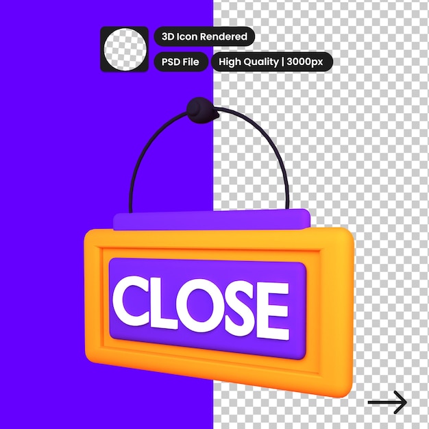 PSD psd 3d иллюстрация закрытой доски