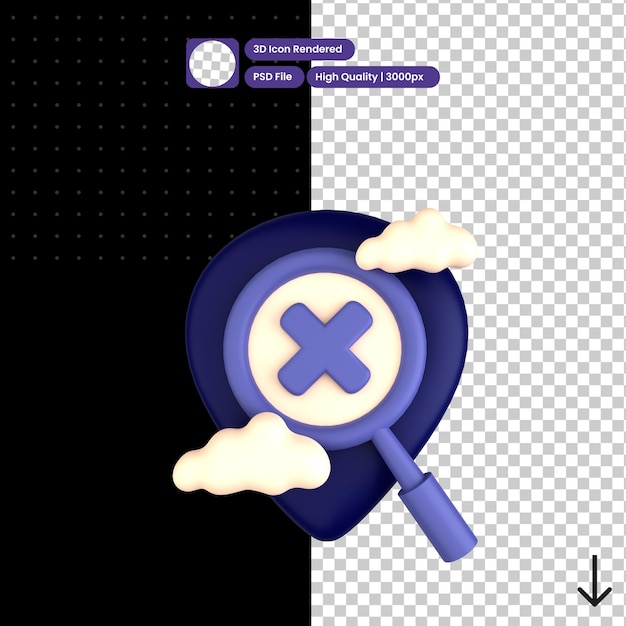 場所が見つからなかったのpsd 3dイラスト