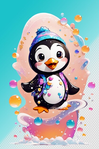 PSD psd 3d illustration penguin isolated on transparent background