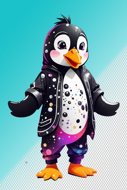 Psd 3d illustration penguin isolated on transparent background