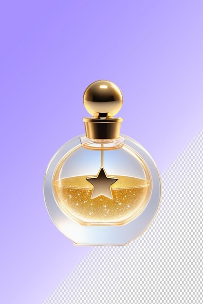 PSD psd 3d illustration perfume isolated on transparent background