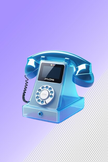 Psd 3d illustration phone isolated on transparent background