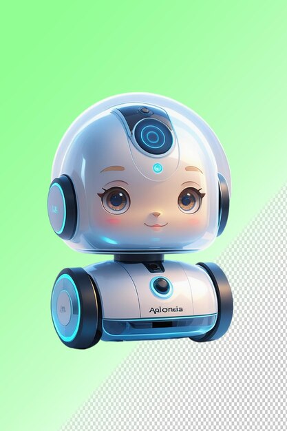 PSD psd 3d イラストロボット 透明な背景に隔離された