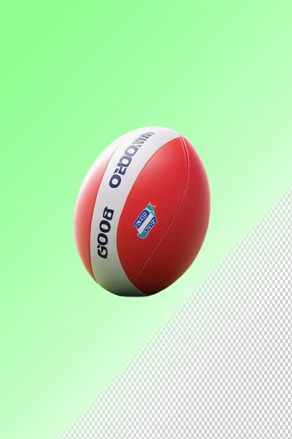 Psd 3d illustration rugby isolated on transparent background