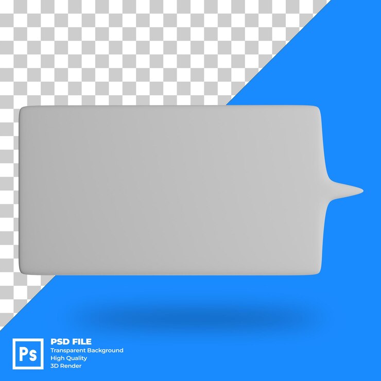 PSD psd 3d иллюстрация значка речевого пузыря