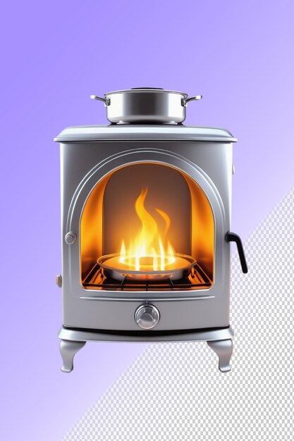 PSD psd 3d illustration stove isolated on a transparent background