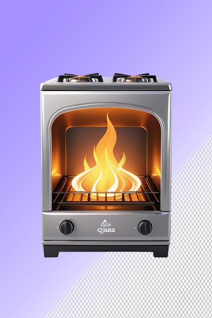 Psd 3d illustration stove isolated on a transparent background