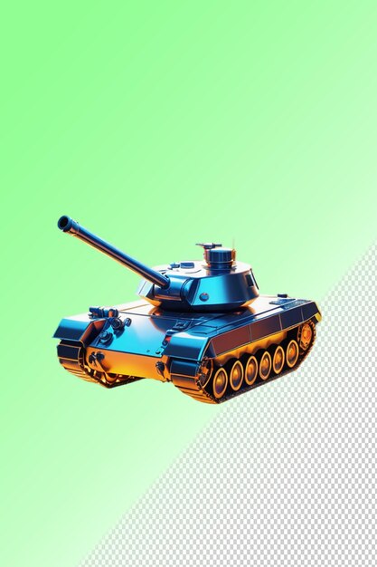 PSD psd 3d illustration tank isolated on transparent background