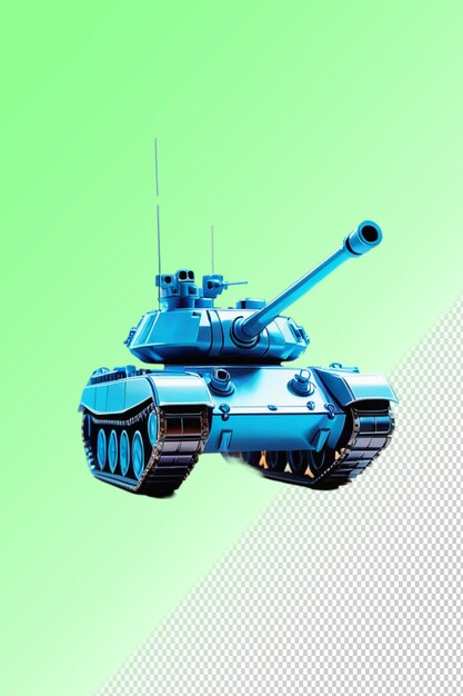 PSD psd 3d illustration tank isolated on transparent background