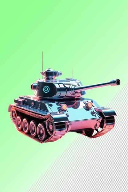 PSD psd 3d illustration tank isolated on transparent background