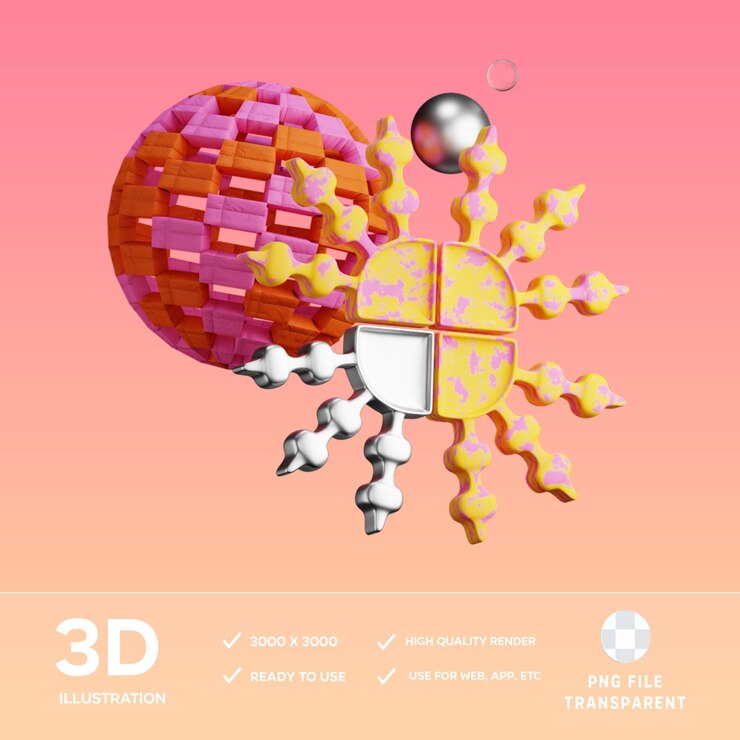 PSD psd 3d illustration
