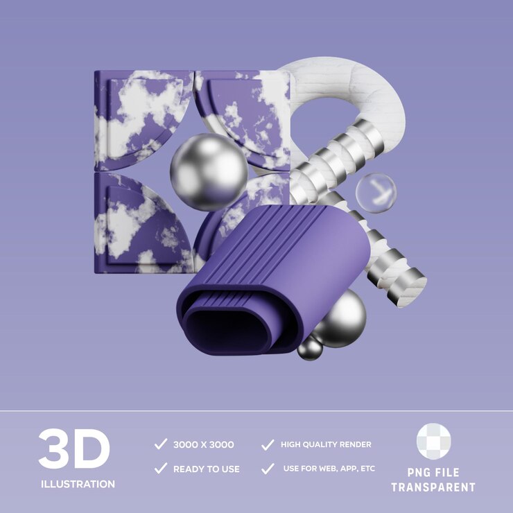 PSD psd 3d illustration