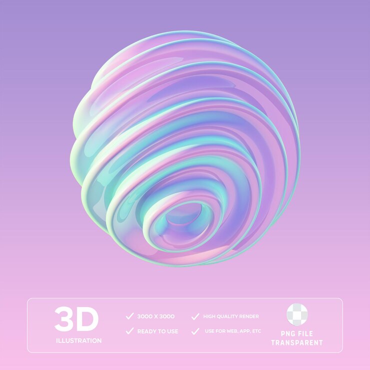 PSD psd 3d 일러스트레이션