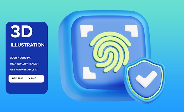Иллюстрация PSD 3D