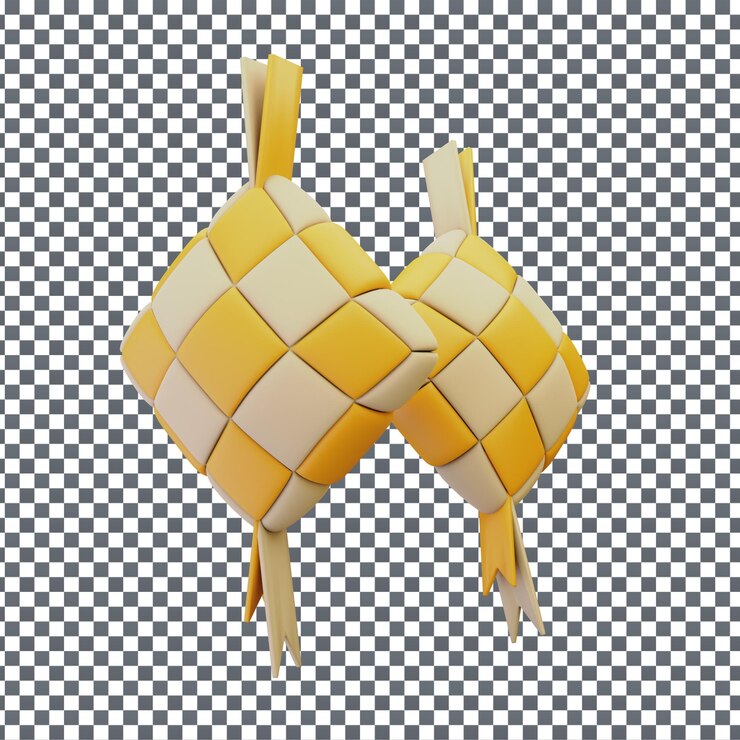 PSD 3D Islamic icon on isolated and transparent background