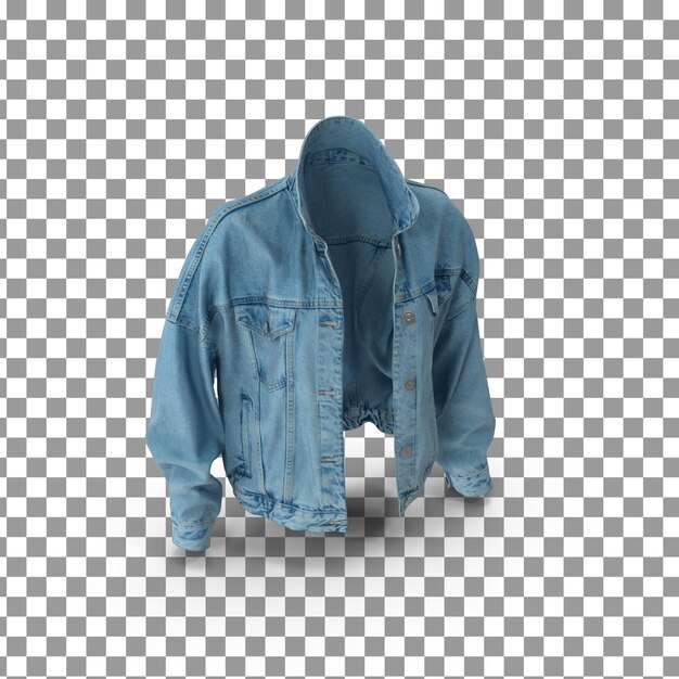 PSD psd 3d jacket on isolated and transparent background