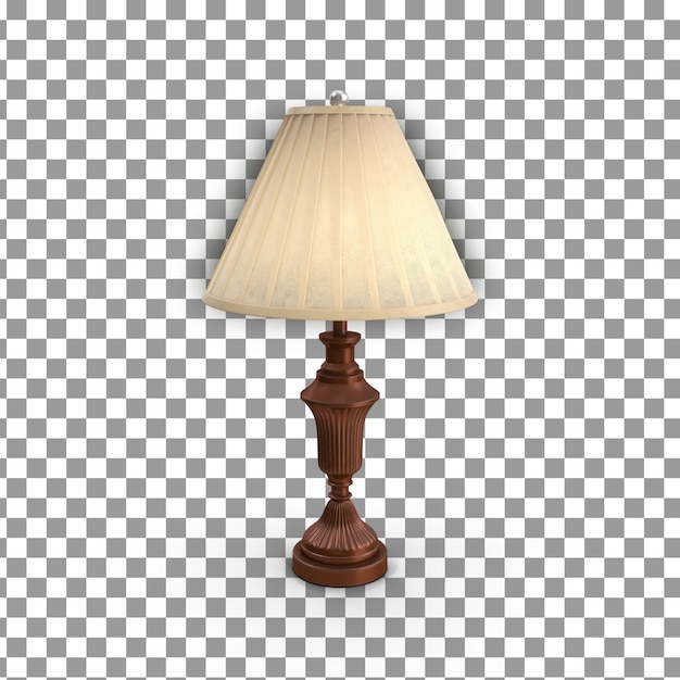 PSD psd 3d lamp icoon op geïsoleerde en transparante achtergrond