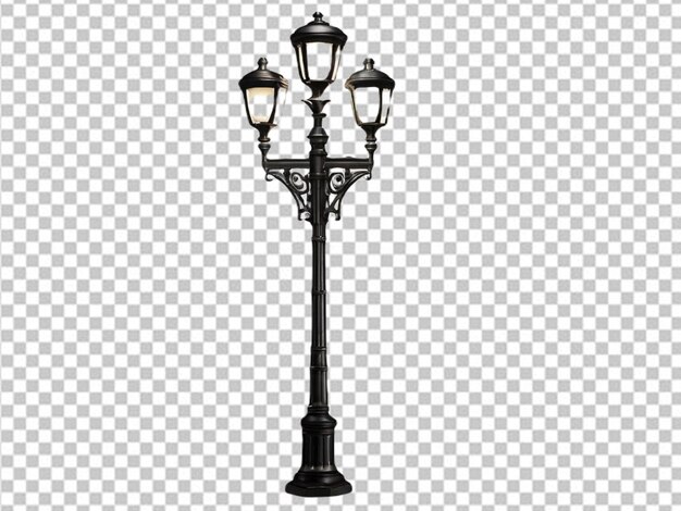 PSD psd of a 3d light lamp post street light