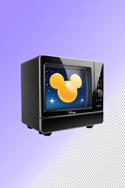 Psd 3d living microwave isolated on a transparent background