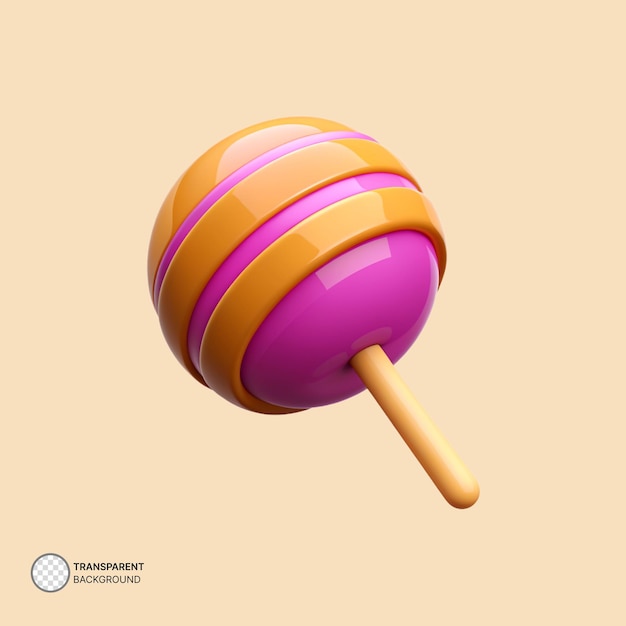 PSD psd 3d lollipop icon render illustration