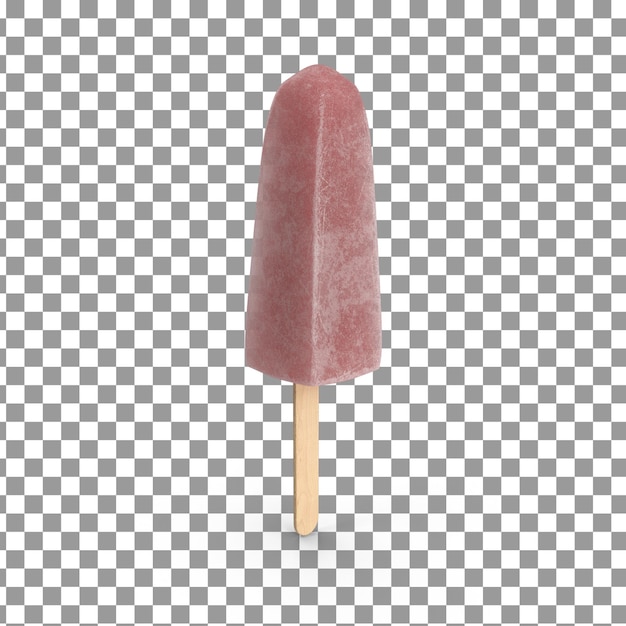 PSD psd 3d lolly ice icon on isolated and transparent background