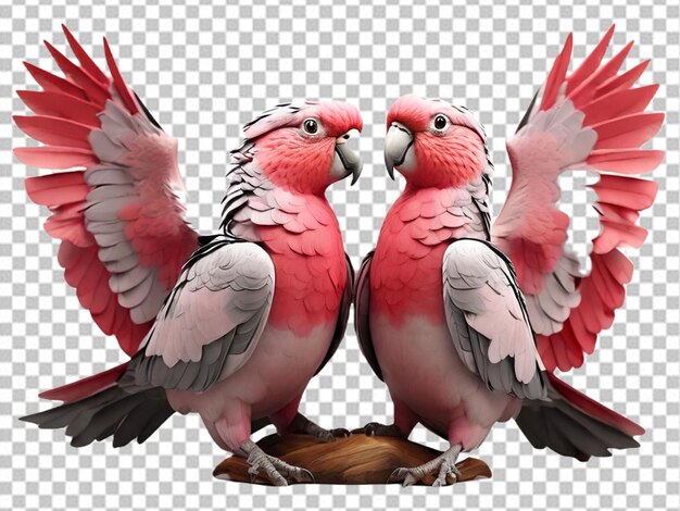 PSD psd of a 3d lovebirds