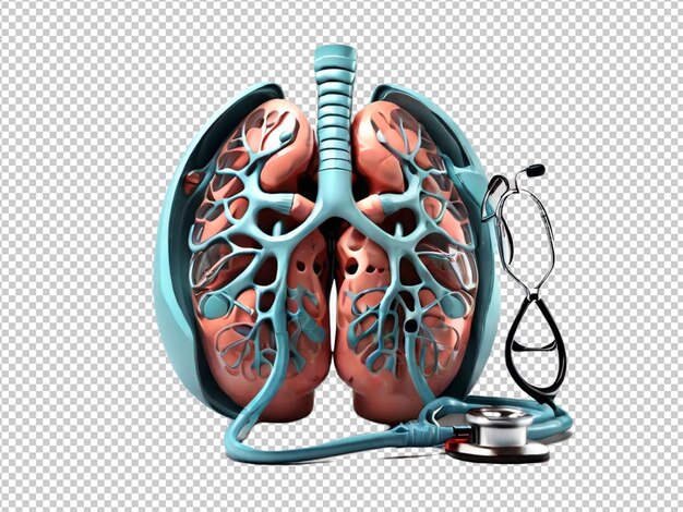 Psd of a 3d lungs