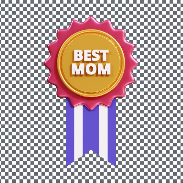 PSD psd 3d medal icon on isolated and transparent background