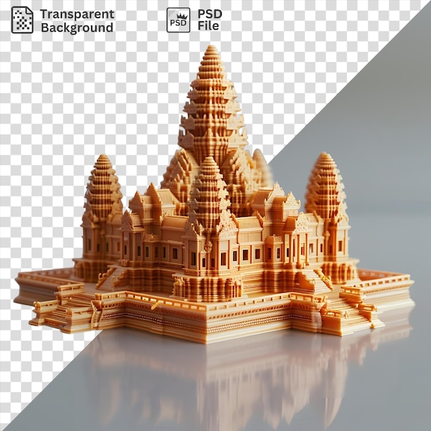 PSD psd 3d model of the angkor wat temple