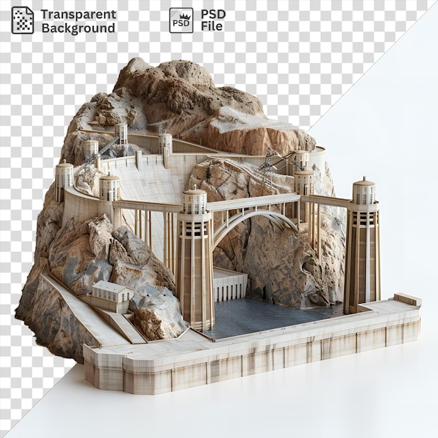 PSD psd 3d model van de hoover dam