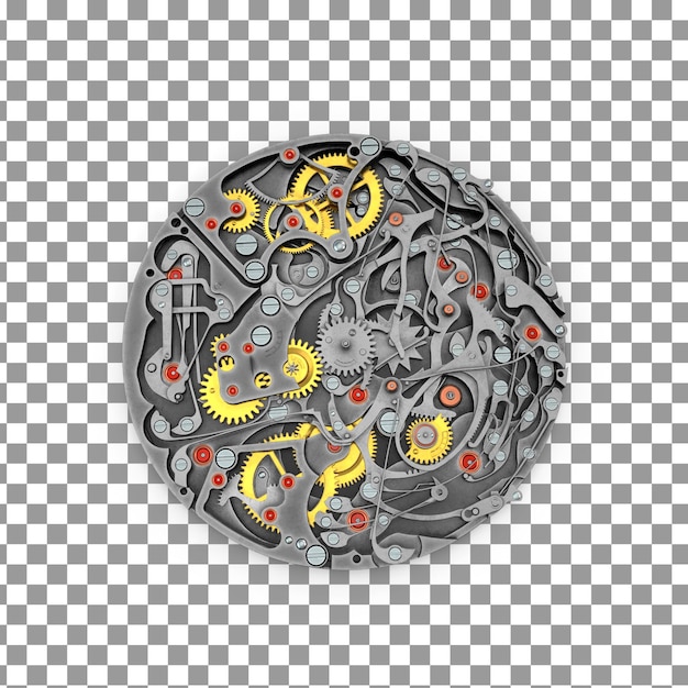 PSD 3D Modern Watch icon on Isolated and transparent background