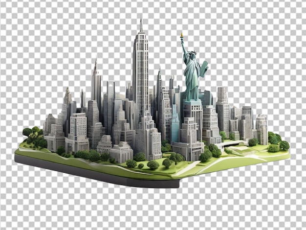 PSD psd of a 3d new york city