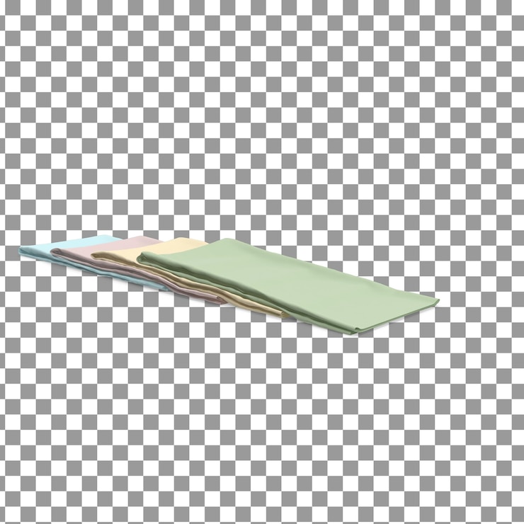 PSD psd 3d note paper on isolated and transparent background