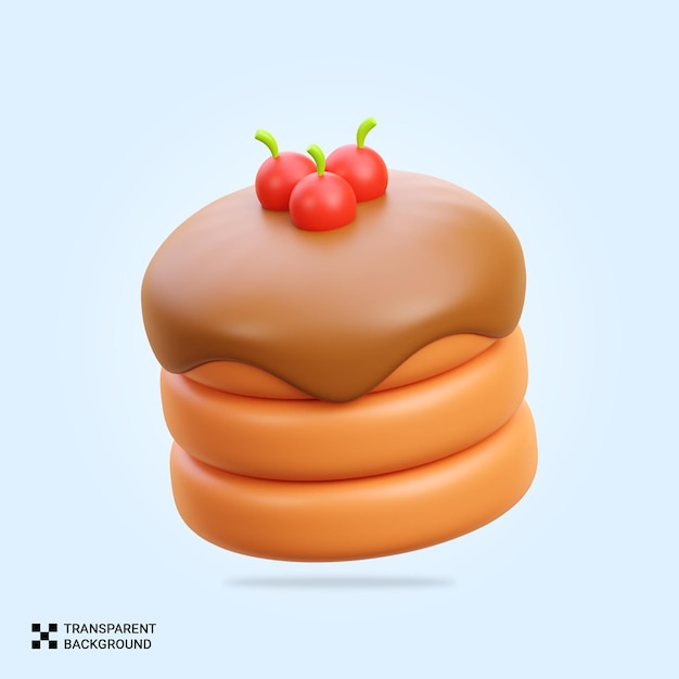 PSD 3D pannenkoek pictogram