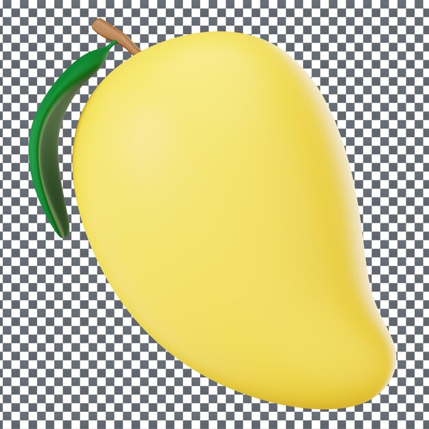 PSD psd 3d pear icon on isolated and transparent background