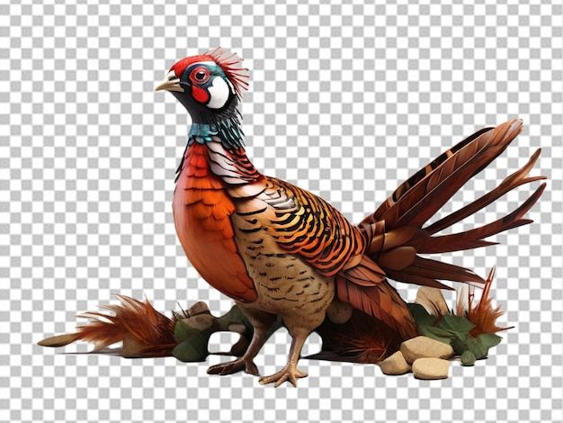 Psd of a 3d pheasant