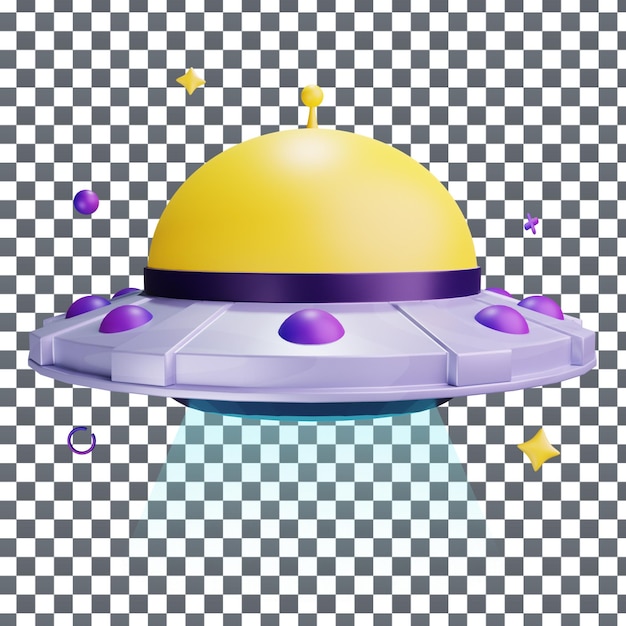 PSD 3D Planet icon on Isolated and transparent background