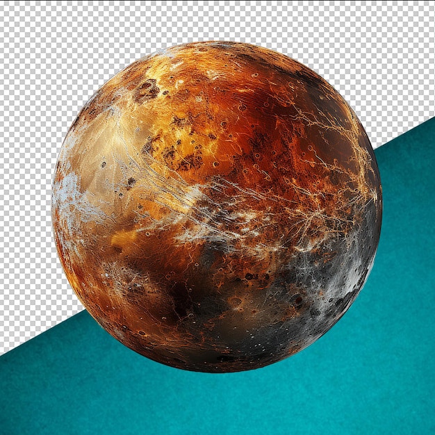 Psd 3d planet on transparent background