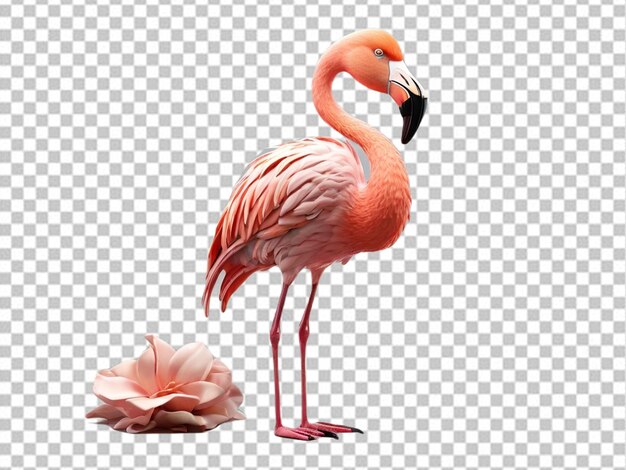 Psd 3d Ptaka Flamingo