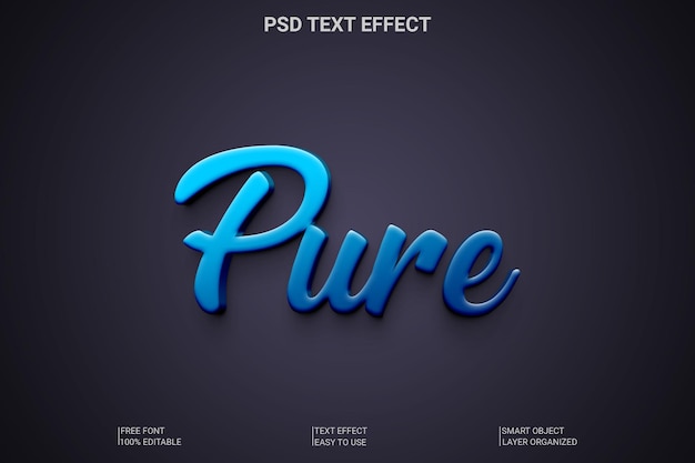 PSD psd 3d 순수 텍스트 스타일 효과