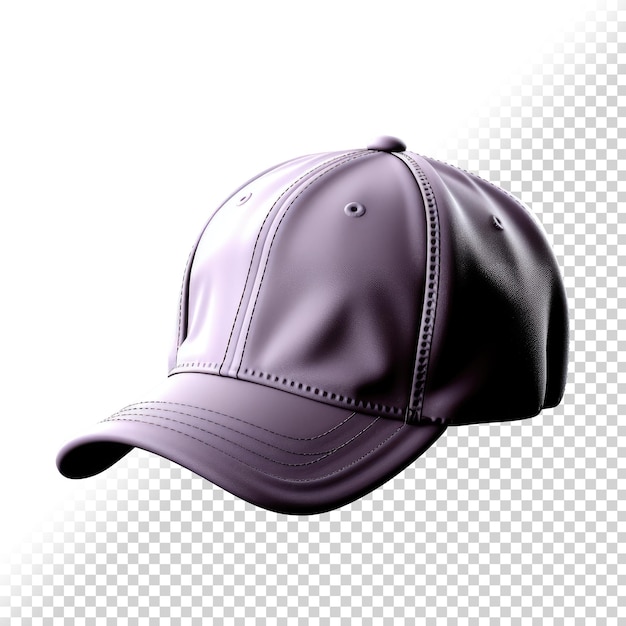 PSD psd 3d purple cap isolated
